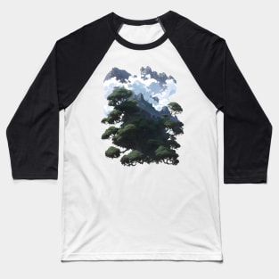 Clouds, Forests and Mountains Baseball T-Shirt